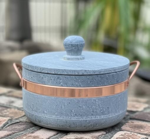 Panela De Pedra Sabão n6 Fogão A Gás Lenha Panela Natural