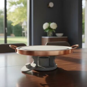 Fondue Carne Porção Pedra Chapa Grelha Rechaud 22cm