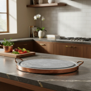 Fondue Pedra Para Carne Chapa Porção Pizza Grelha 32cm