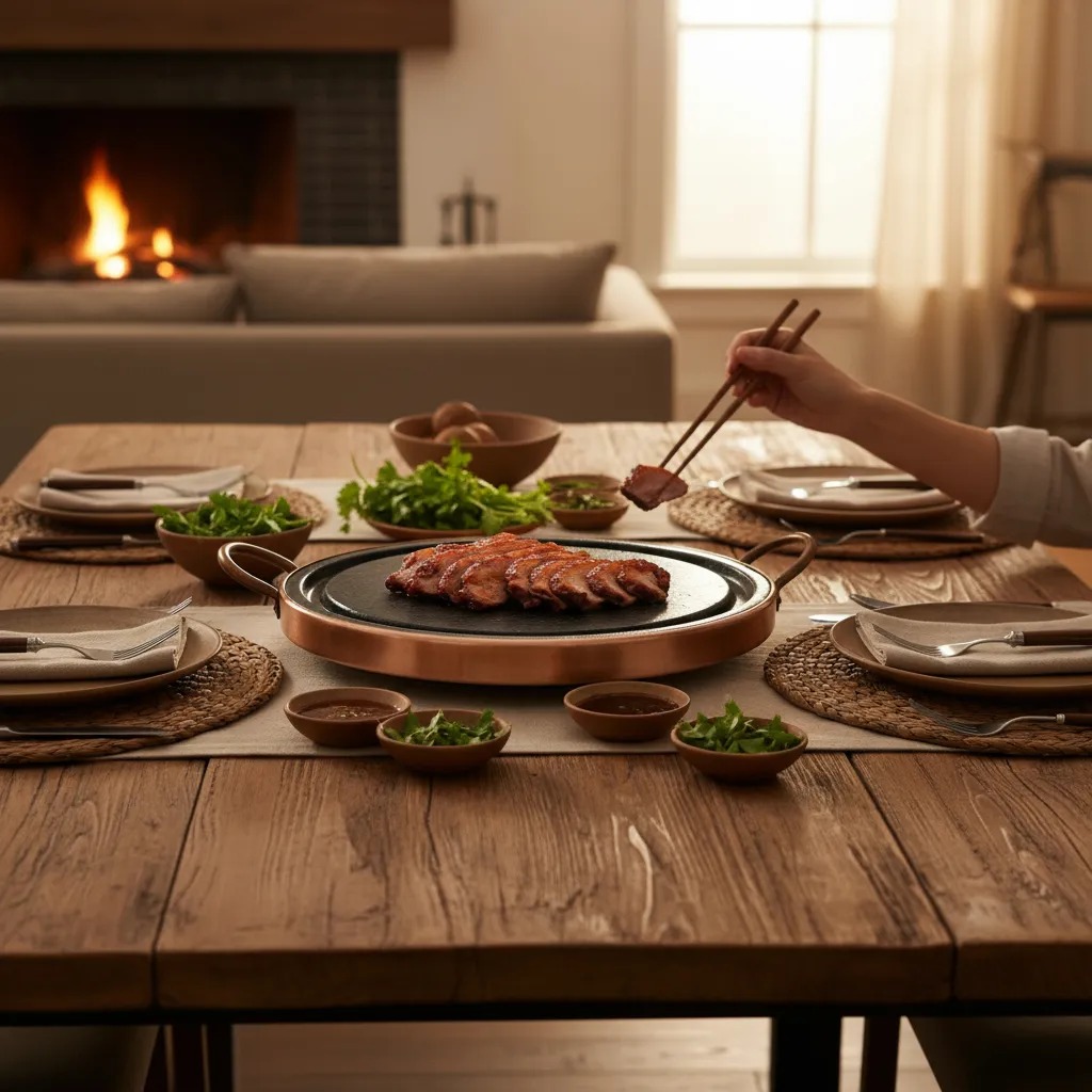 Fondue Pedra Para Carne Chapa Porção Pizza Grelha 32cm - Imagem 2