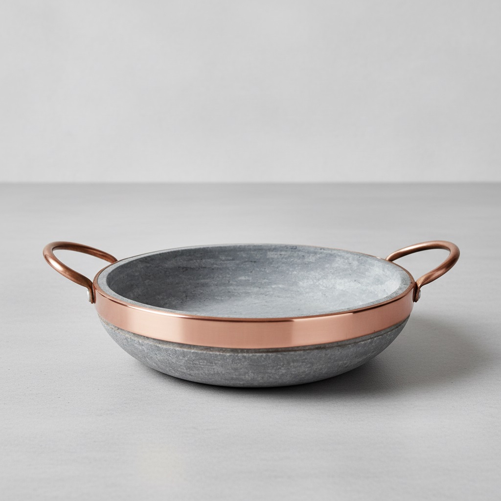 Frigideira De Pedra Sabão Fogão A Gás Lenha Panela Natural 18cm