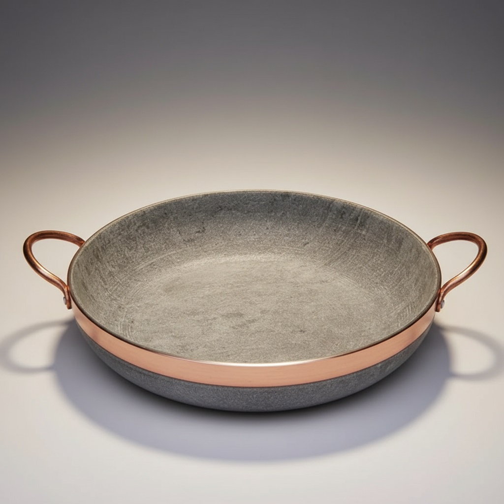 Frigideira De Pedra Sabão Fogão A Gás Lenha Panela Natural 28cm