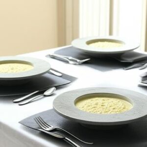 Jogo Com 4 Pratos Massas/Risoto Modelo Chapéu Invertido 23cm
