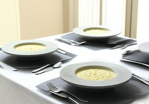 Jogo Com 4 Pratos Massas/Risoto Modelo Chapéu Invertido 23cm